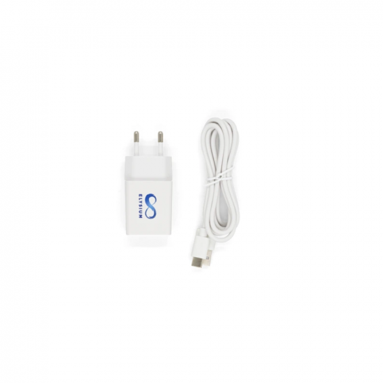 ELYSIUM VÉRNYOMÁSMÉRŐHÖZ USB-C KÁBEL HÁLÓZATI ADAPTERREL- 1X